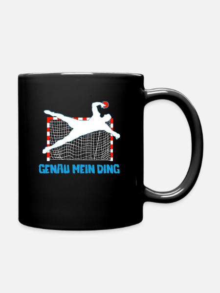 Handballer sind coole Typen - Tasse einfarbig - Schwarz