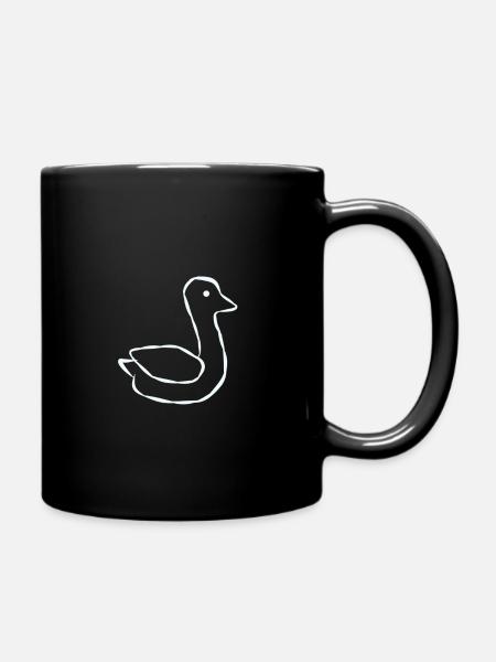 Animal canard - Mug uni - noir