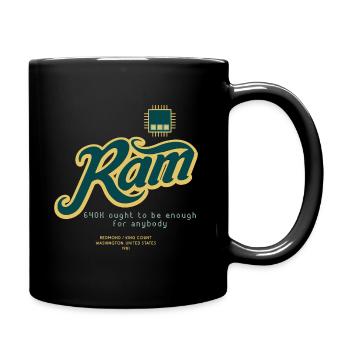 Vous n’aurez pas besoin de plus de 640 KO de RAM - Mug uni - noir - Droite