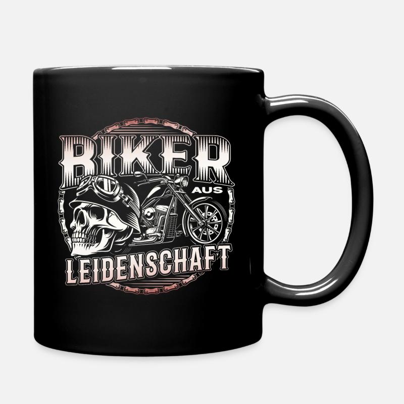 Motorradfahrer Aus Leidenschaft - Tasse einfarbig - Schwarz