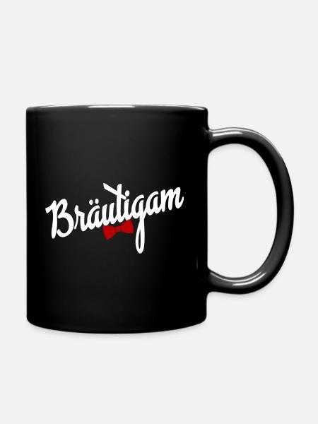 Bräutigam - Tasse einfarbig - Schwarz