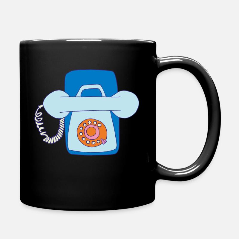 téléphone - Mug uni - noir