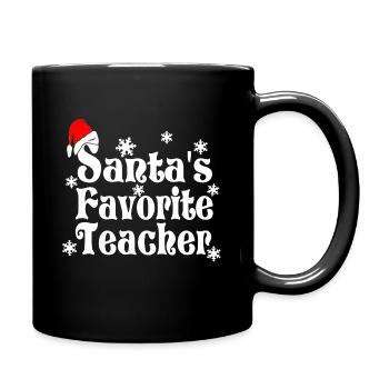 L'IDÉE DE CADEAU DE L'ENSEIGNANT PRÉFÉRÉ DE SANTA - Mug uni - noir - Droite