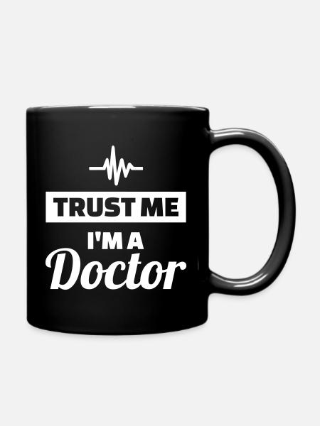 Arzt - Tasse einfarbig - Schwarz