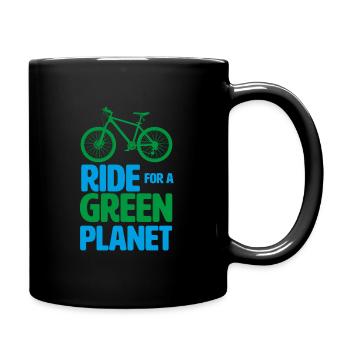 Bicycle Environmental protection Climate protection Cycling Cycling - Full Colour Mug - black - Right