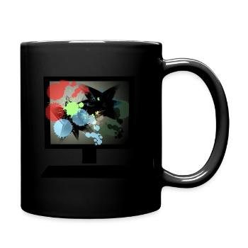 colorful pc - Full Colour Mug - black - Right
