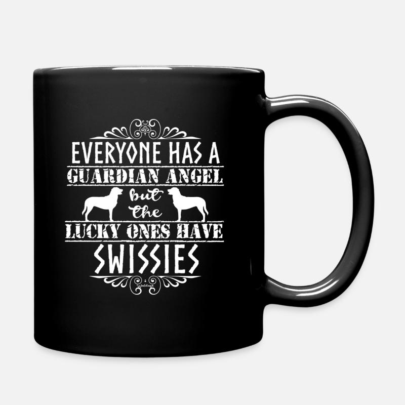 Swissy Angels - Full Colour Mug - black
