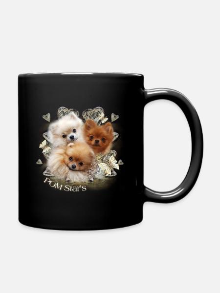 Pomeraniangruppe Zwergspitz Shirt & Accessories - Tasse einfarbig - Schwarz