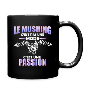 mushing pas une mode - Mug uni - noir - Droite