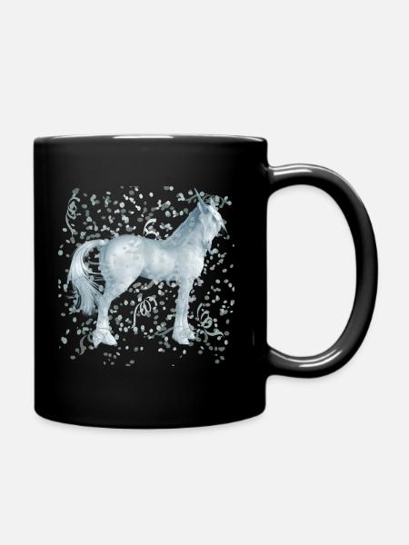 Licorne paillettes idées cadeau cadeau idée - Mug uni - noir