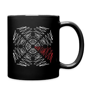 Fuck Cancer - Tasse einfarbig - Schwarz - Rechts