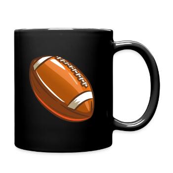Football américain - Mug uni - noir - Droite