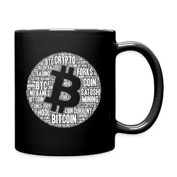 Bitcoin LOGO BTC BUBBLE pour tous les amateurs de crypto - Mug uni - noir - Droite