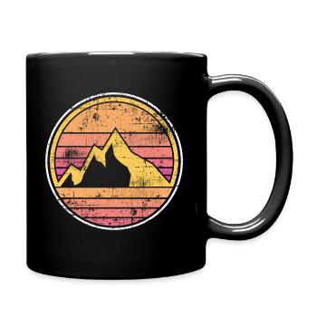 Montagne montagne - Mug uni - noir - Droite