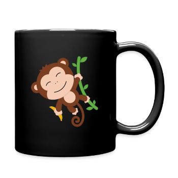 Monkey - Full Colour Mug - black - Right