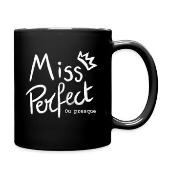Fräulein perfekt oder fast - Tasse einfarbig - Schwarz - Rechts