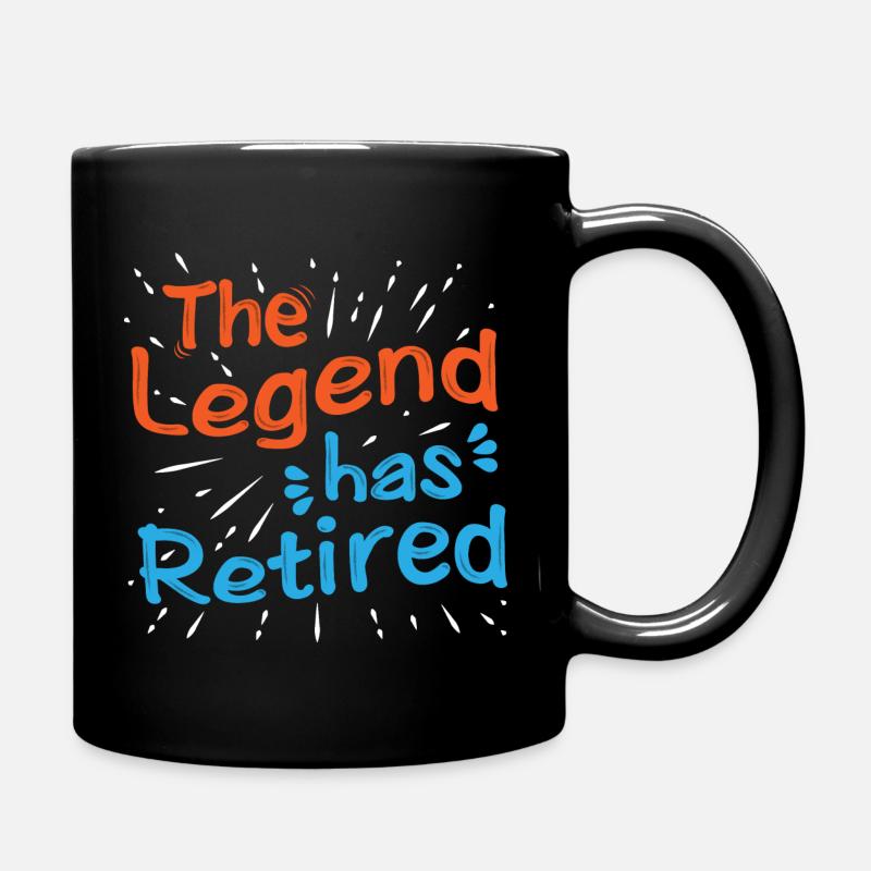 Ruhestand Legende - Tasse einfarbig - Schwarz