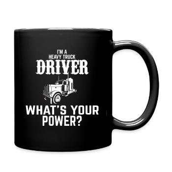 Conducteur de camion drôle disant - Mug uni - noir - Droite