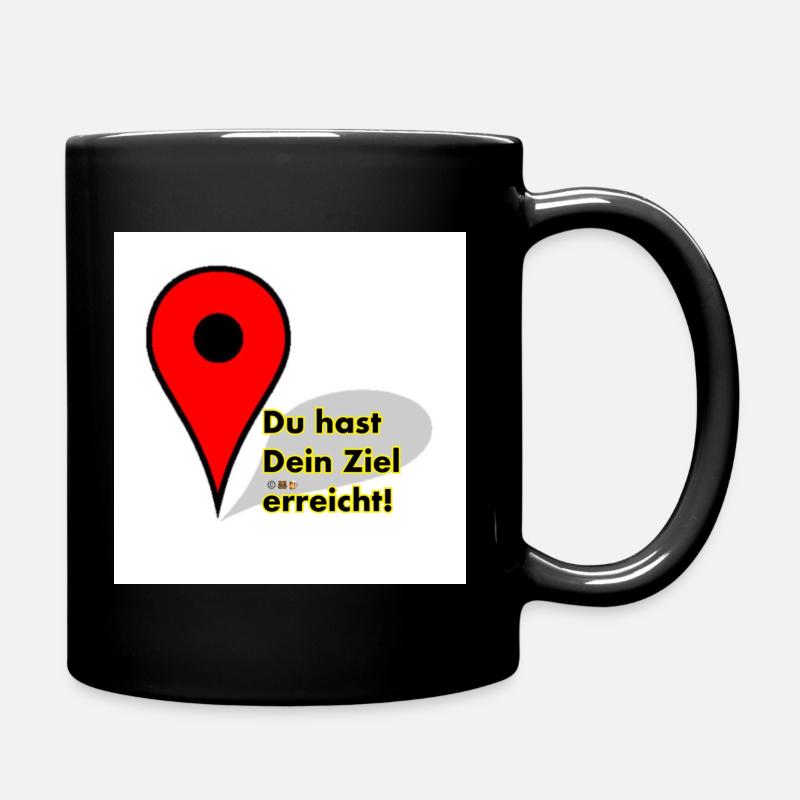 Ziel erreicht - Tasse einfarbig - Schwarz