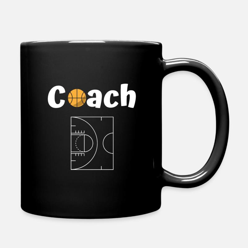 basketball coach - Full Colour Mug - black