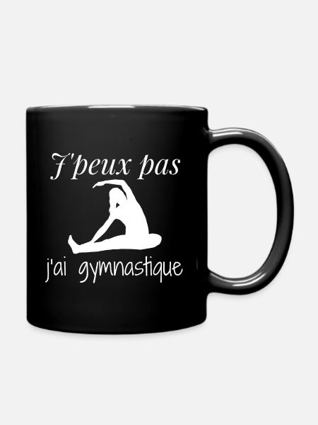 J peux pas j ai gymnastique - Mug uni - noir