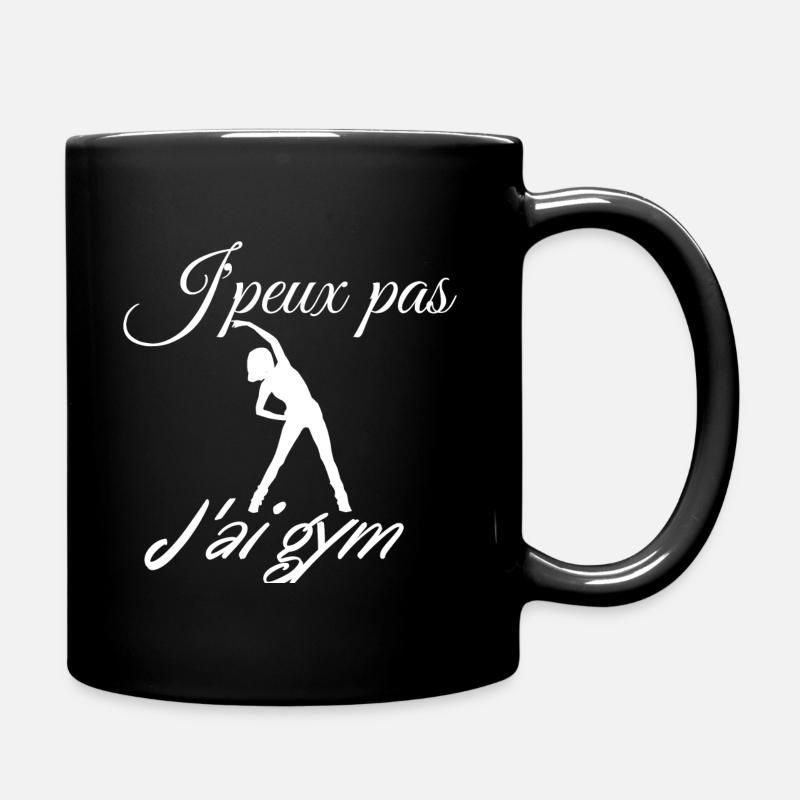 J peux pas j ai gym - Mug uni - noir