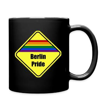 Berlin Pride CSD LGBTQ GAY Transgender Queer - Tasse einfarbig - Schwarz - Rechts
