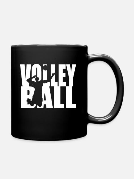volley-ball - Mug uni - noir