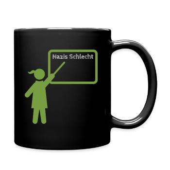 Les nazis Mauvais - Mug uni - noir - Droite