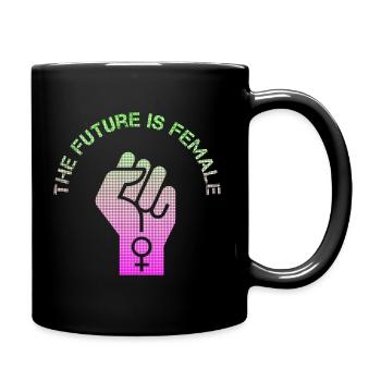 The future is female - Mug uni - noir - Droite