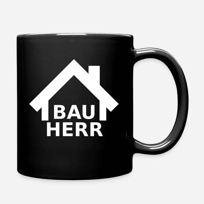 Bauherr - Tasse einfarbig - Schwarz