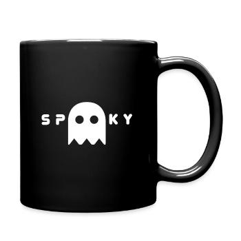 Spooky Gespenst - Tasse einfarbig - Schwarz - Rechts