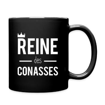 Reine - Mug uni - noir - Droite