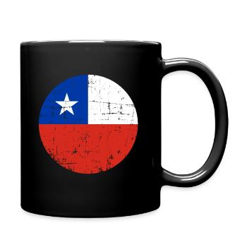Chile - Tasse einfarbig - Schwarz - Rechts