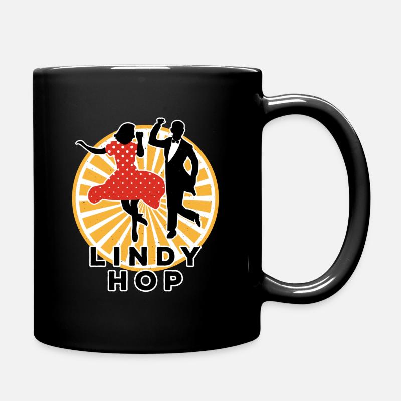 Lindy Hop | Danse swing | Idée cadeau - Mug uni - noir