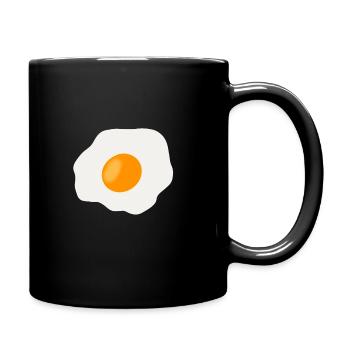 fried egg - Full Colour Mug - black - Right