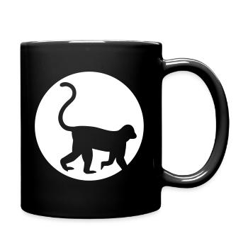 monkey - Full Colour Mug - black - Right