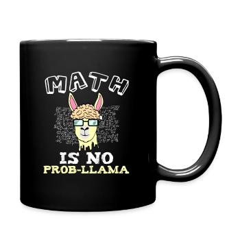 Alpaca Shirt With A Math Illustration Of Alpaca - Full Colour Mug - black - Right