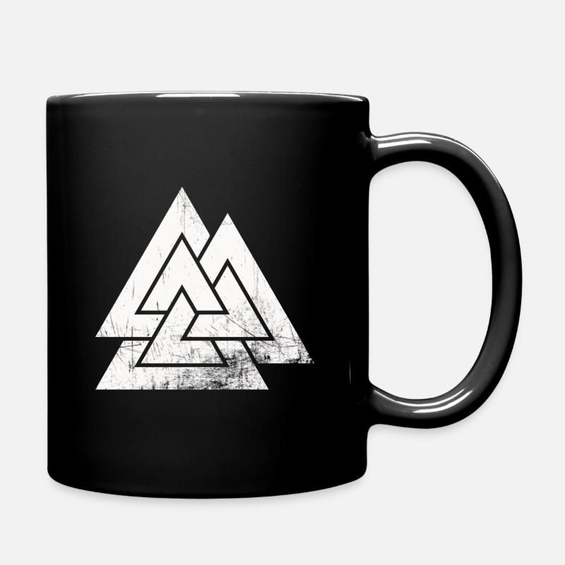 Walknut valknut wotan odin symbole signe triangle - Mug uni - noir