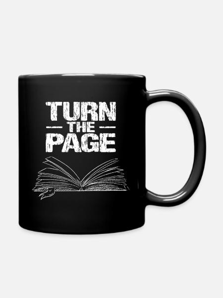 Turn the Page - Tasse einfarbig - Schwarz