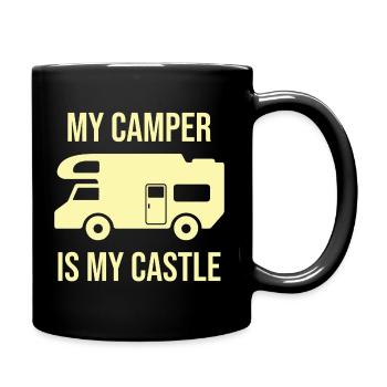 Camper, camping, camper - Full Colour Mug - black - Right