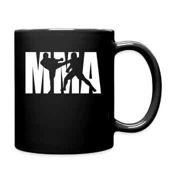 MMA - Mixed Martial Arts - Tasse einfarbig - Schwarz - Rechts