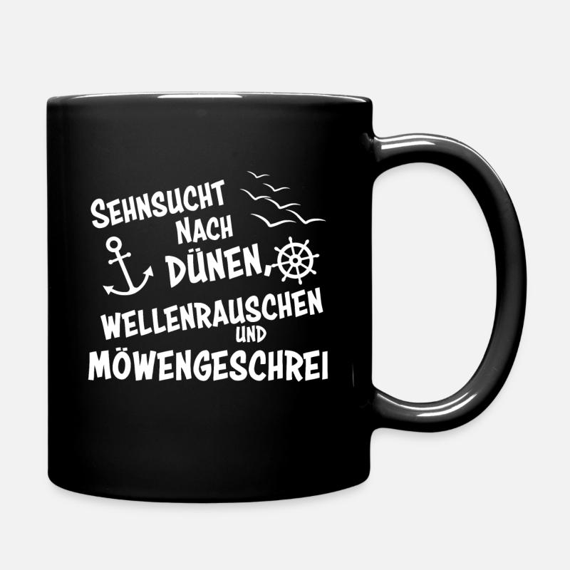 Nordsee Norddeutsch Meer Moin - Tasse einfarbig - Schwarz