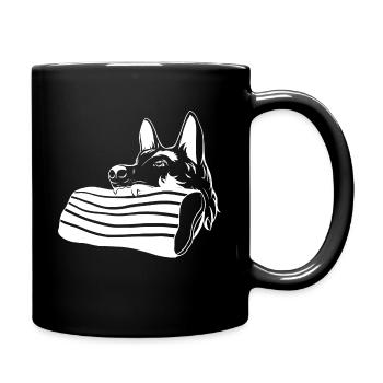 Malinois Protection Service Arm Protection Helper Helper - Full Colour Mug - black - Right