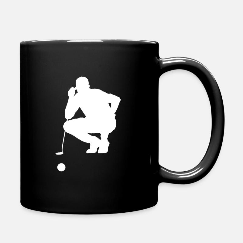 Golf Golfer Golfplatz Golfen Golfschläger - Tasse einfarbig - Schwarz
