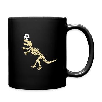 dino soccer header - Full Colour Mug - black - Right