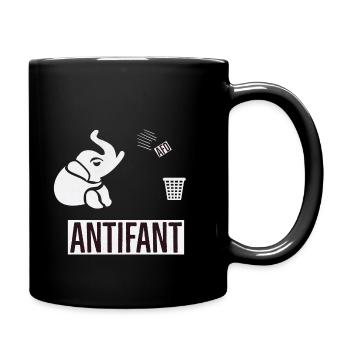 Antifant - Tasse einfarbig - Schwarz - Rechts