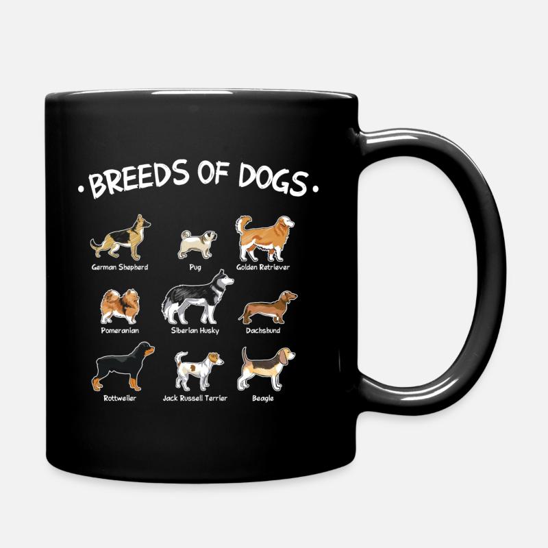 Races de chiens - Mug uni - noir