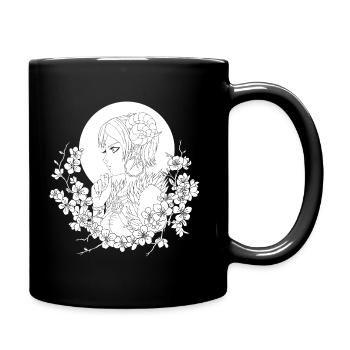 Aries - The Ram Girl - Full Colour Mug - black - Right