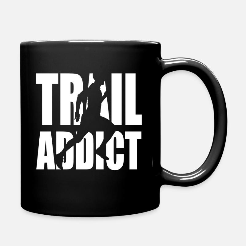Addict de Trail Passion footing course de montage - Mug uni - noir